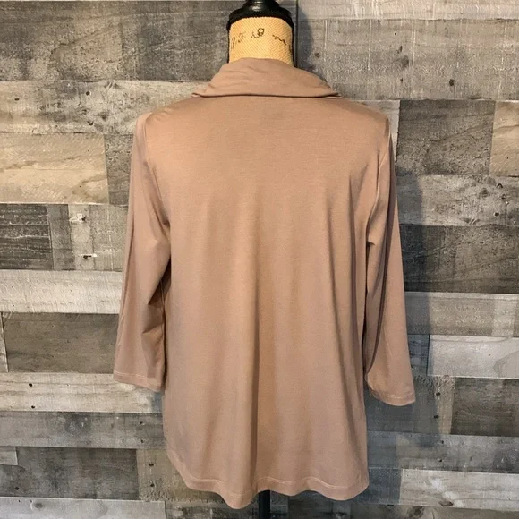 August Silk Open Jacket with draped front - Picture 2 of 16